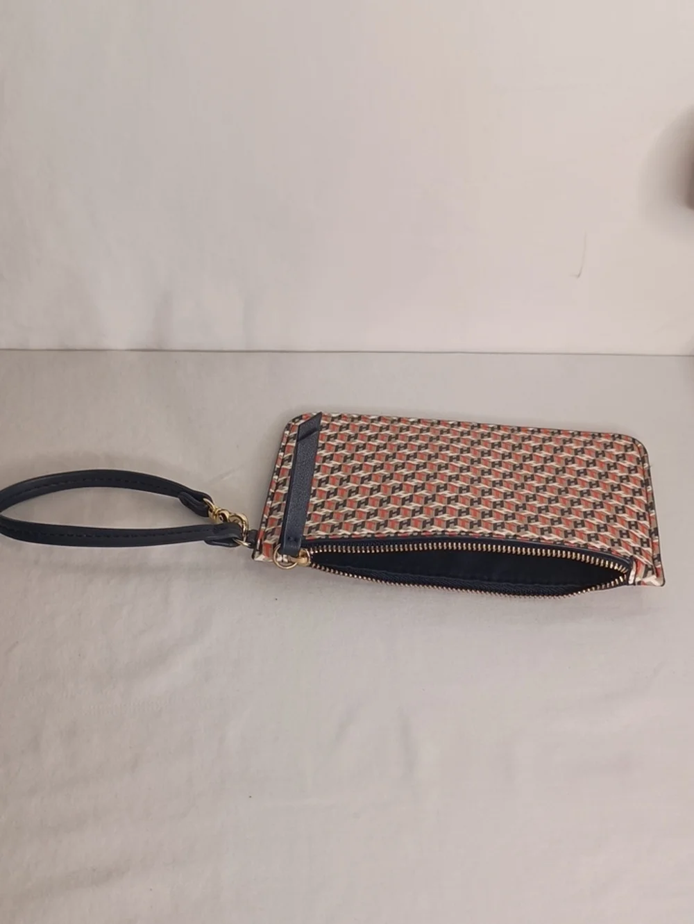 Tommy Hilfiger Monogram Wristlet Wallet Women's Coin Purse